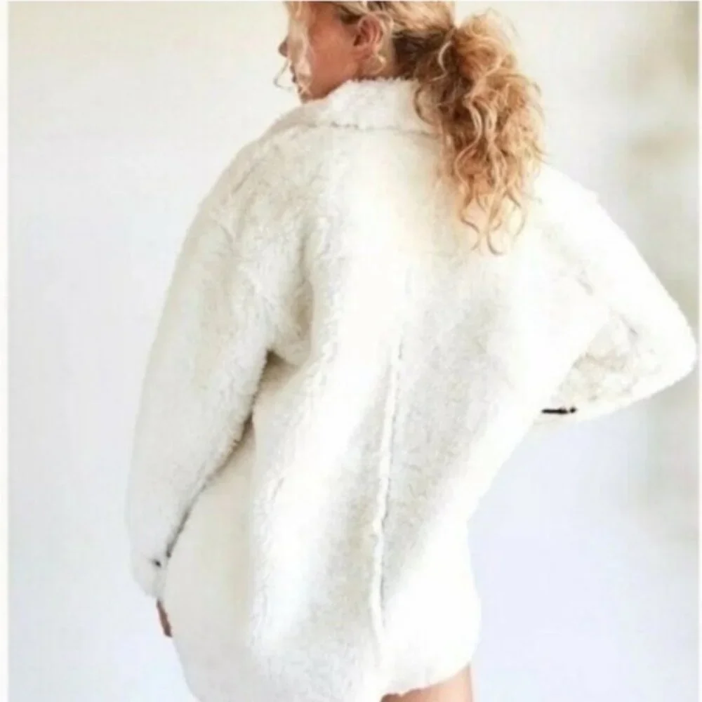 Free People Teddy Jacket Ivory Size XS